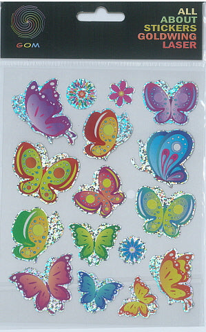 Sticker Laser Butterfly