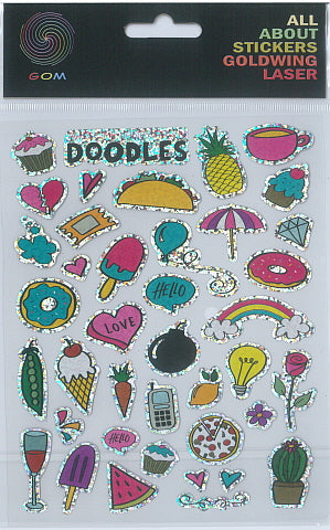 Sticker Laser Doodles (12pcs/pk)-zoom-