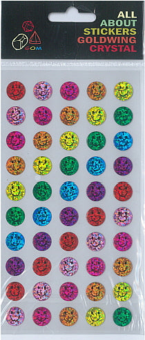 Sticker Crystal - Smile Face (12pcs/pk)-zoom-