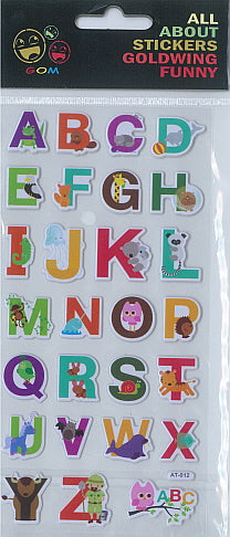Sticker Funny - ABC (12pcs/pk)-zoom-