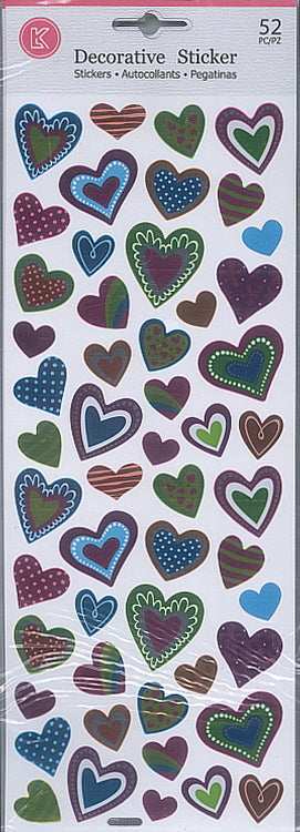 STFOHT: Sticker Foil - Hearts (12pcs/pk)-zoom-