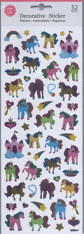 STFOUN: Sticker Foil - Unicorns (12pcs/pk)-zoom-