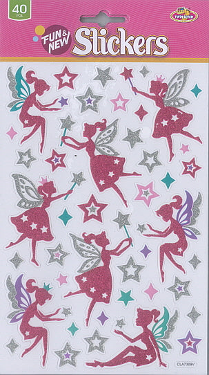 STGLFA: Sticker Glitter - Fairies (12pcs/pk)-zoom-