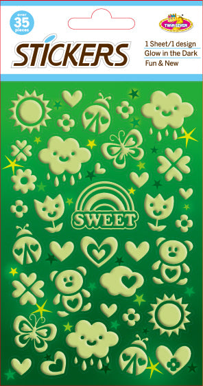 STNG04: Sticker Glow - Rain (12pcs/pk)-zoom-