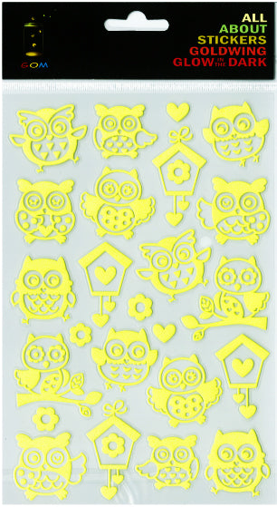 Sticker Glow -OWL 2 (12pcs/pk)-zoom-