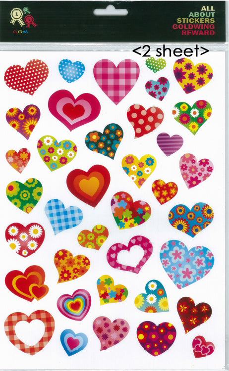 Sticker Reward Heart (12pcs/pk)-zoom-