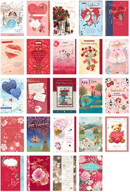 NEW! Elegance Valentine's Day Assorted (48/pk)