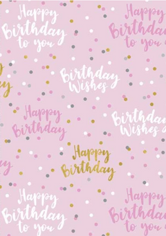 Folded wrap female birthday