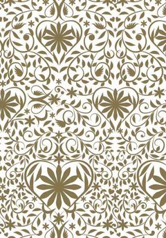 Folded wrap gold swirls