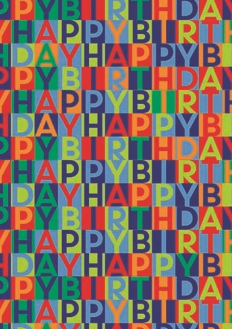 WP1325: Folded wrap birthday (15pcs/pk)-zoom-1