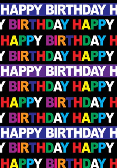Folded wrap birthday