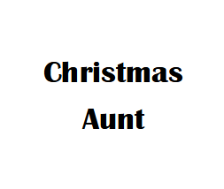 $2.5 Cards X-Mas Aunt