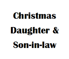 $2.5 Cards X-Mas Daughter & Son-In-Law