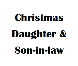 $2.5 Cards X-Mas Daughter & Son-In-Law