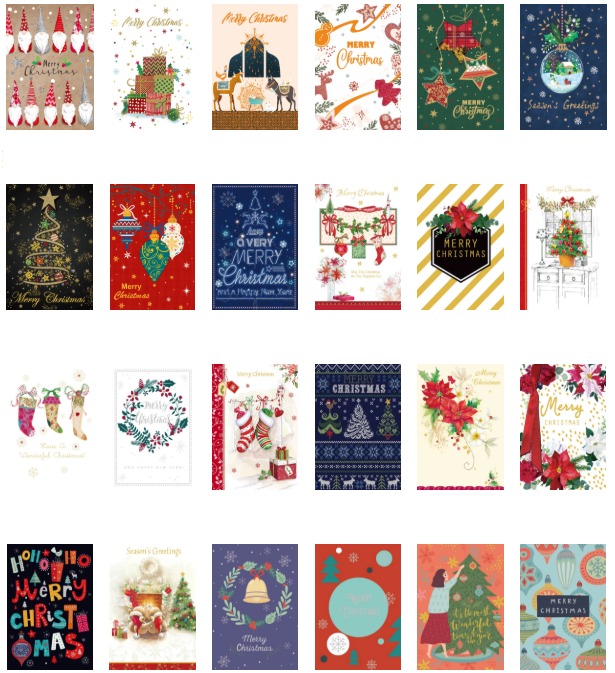 XDMIX48: Xmas $2.50 Cards Assorted Pack-1