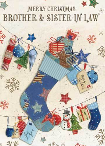 $3.90 Cards X-mas Brother & Sister-in-law