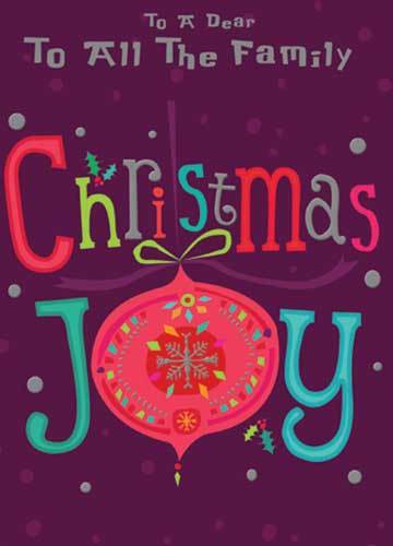 $3.90 Cards X-mas To All The Family