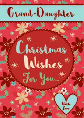 $3.90 Cards X-Mas Grand-Daughter