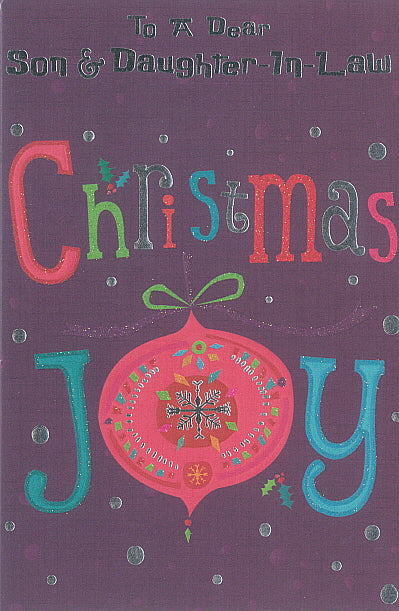 $3.90 Cards X-Mas Son & Daughter-in-law