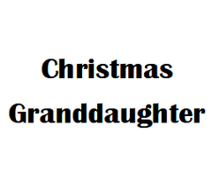 X-Mas $2 Card Granddaughter