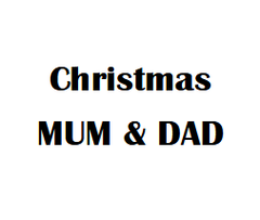 $2.5 Cards X-Mas Mum & Dad