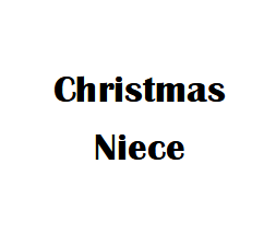 $2.5 Cards X-Mas Niece