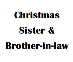 $2.5 Cards X-Mas Sister & Brother-In-Law